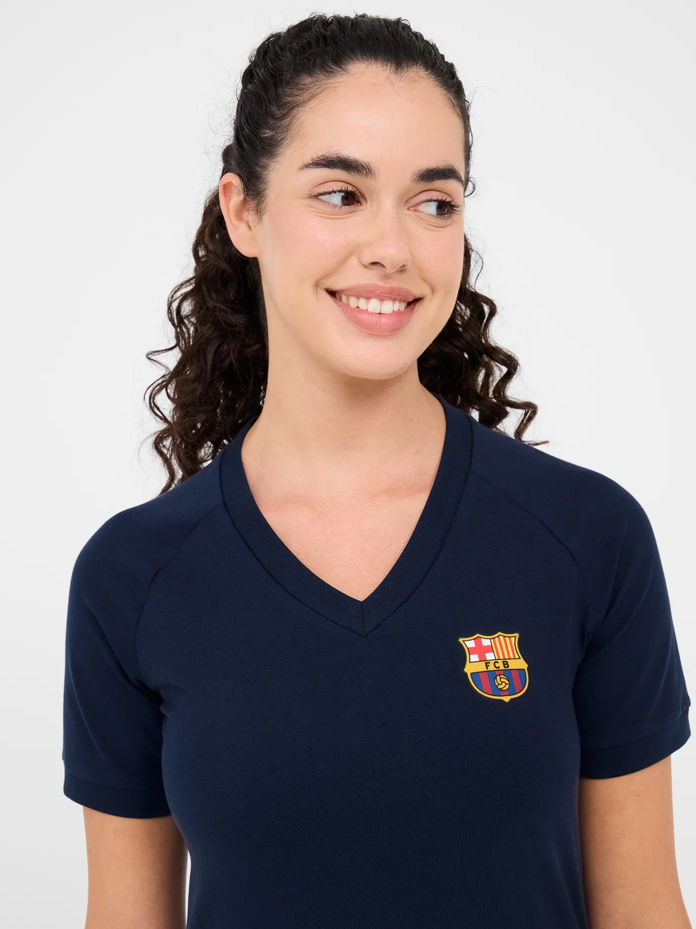 T-shirt navy blue Barça - Woman - Image 2
