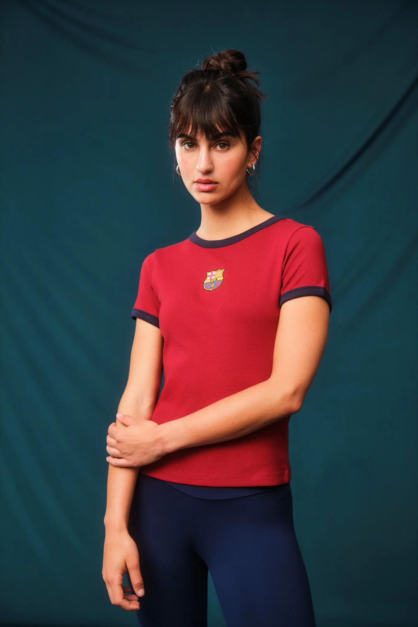 T-shirt red Barça - Woman - Image 2