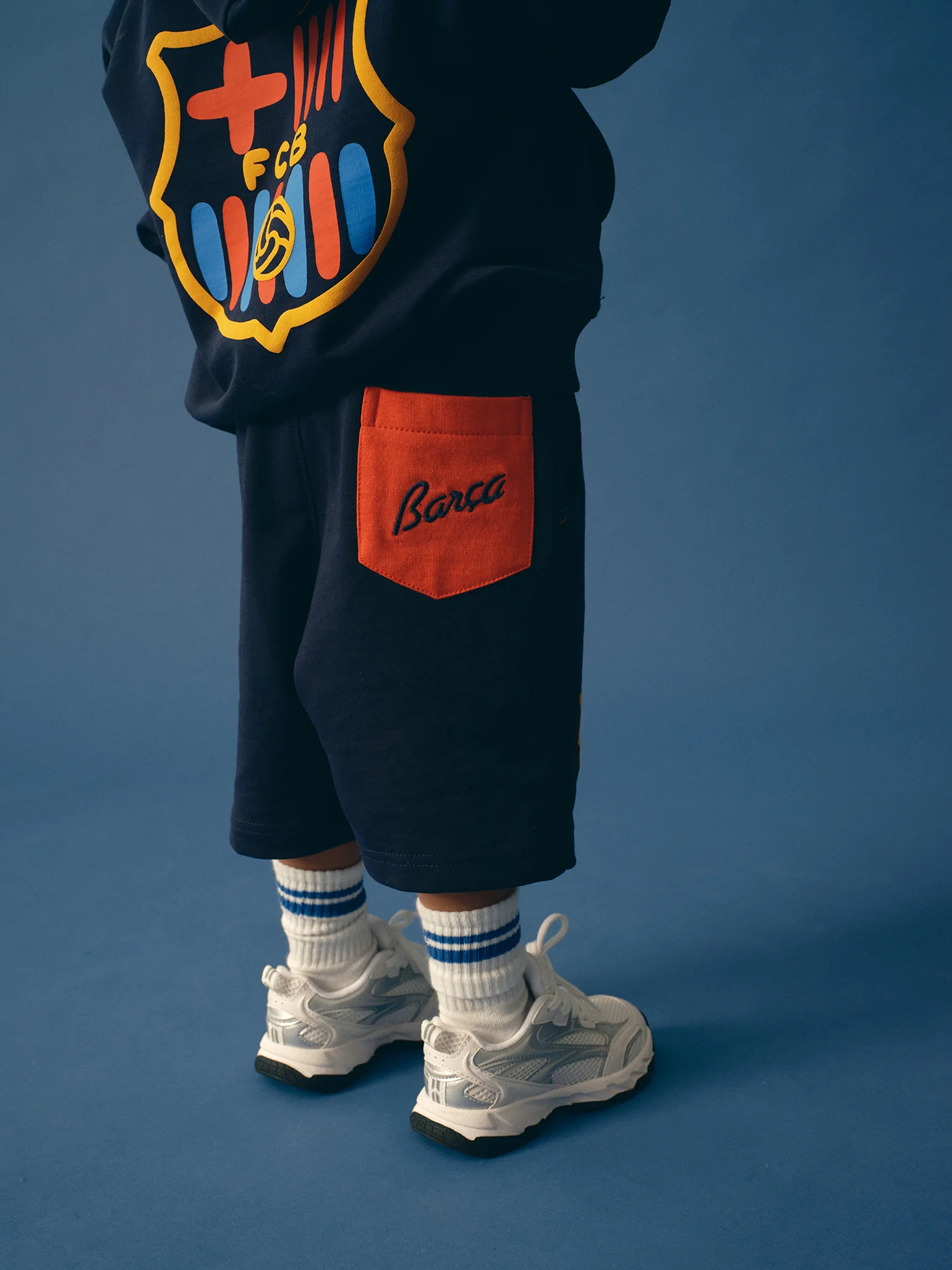 Short Navy Crest Barça - Kids