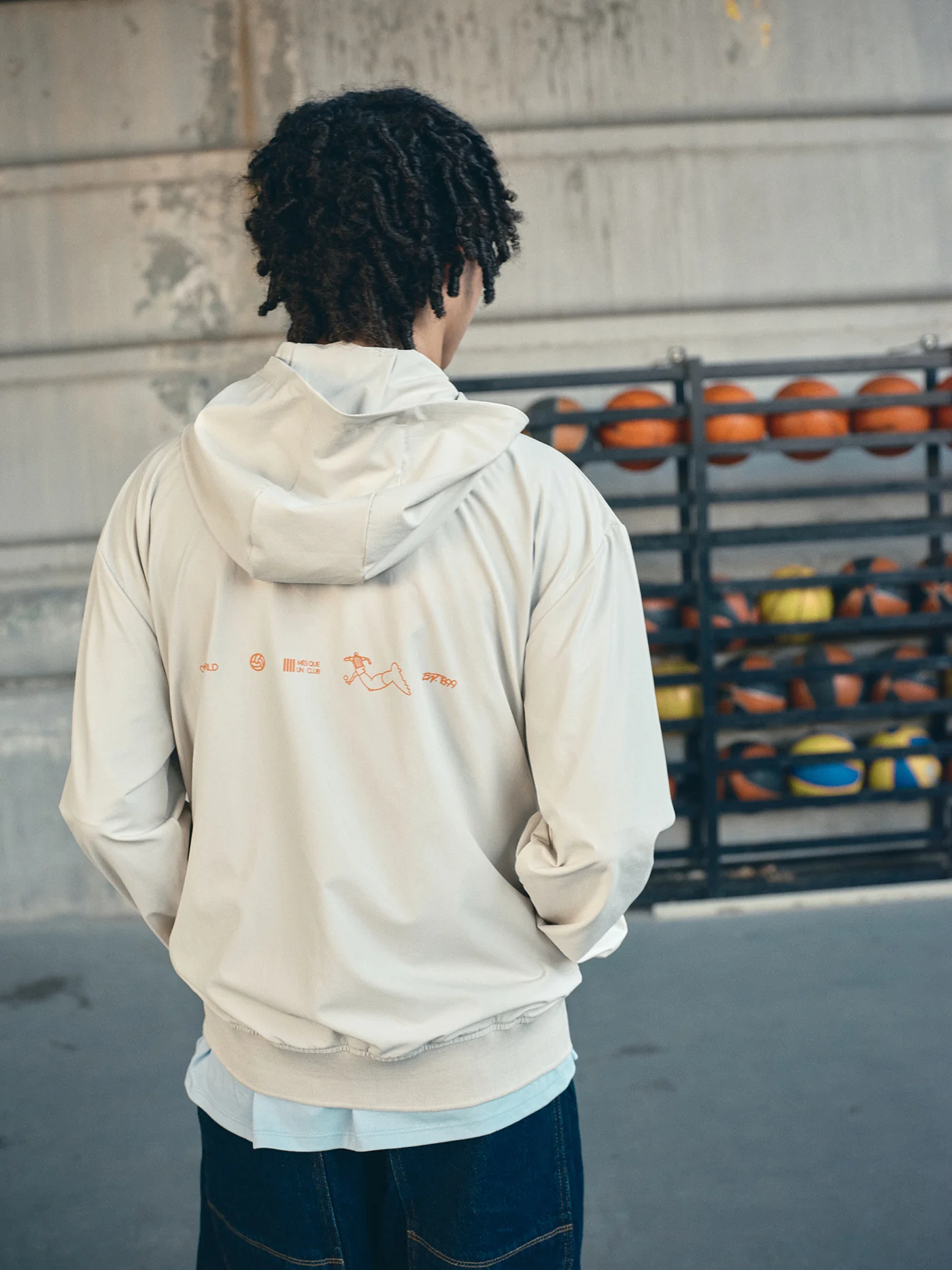 Light Jacket White Barça Essentials - Junior