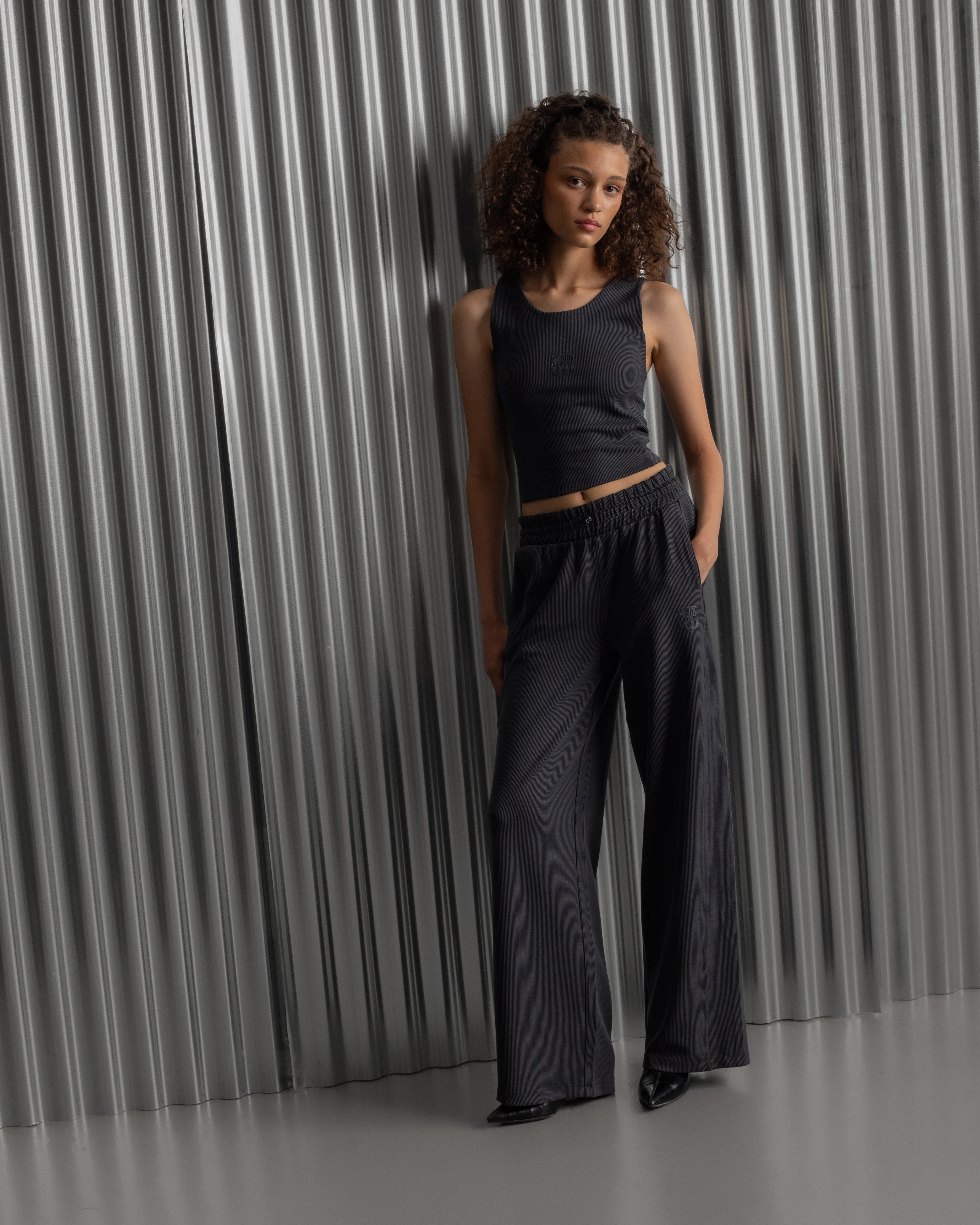 Pants Wide Grey Barça Essentials - Women - Image 5