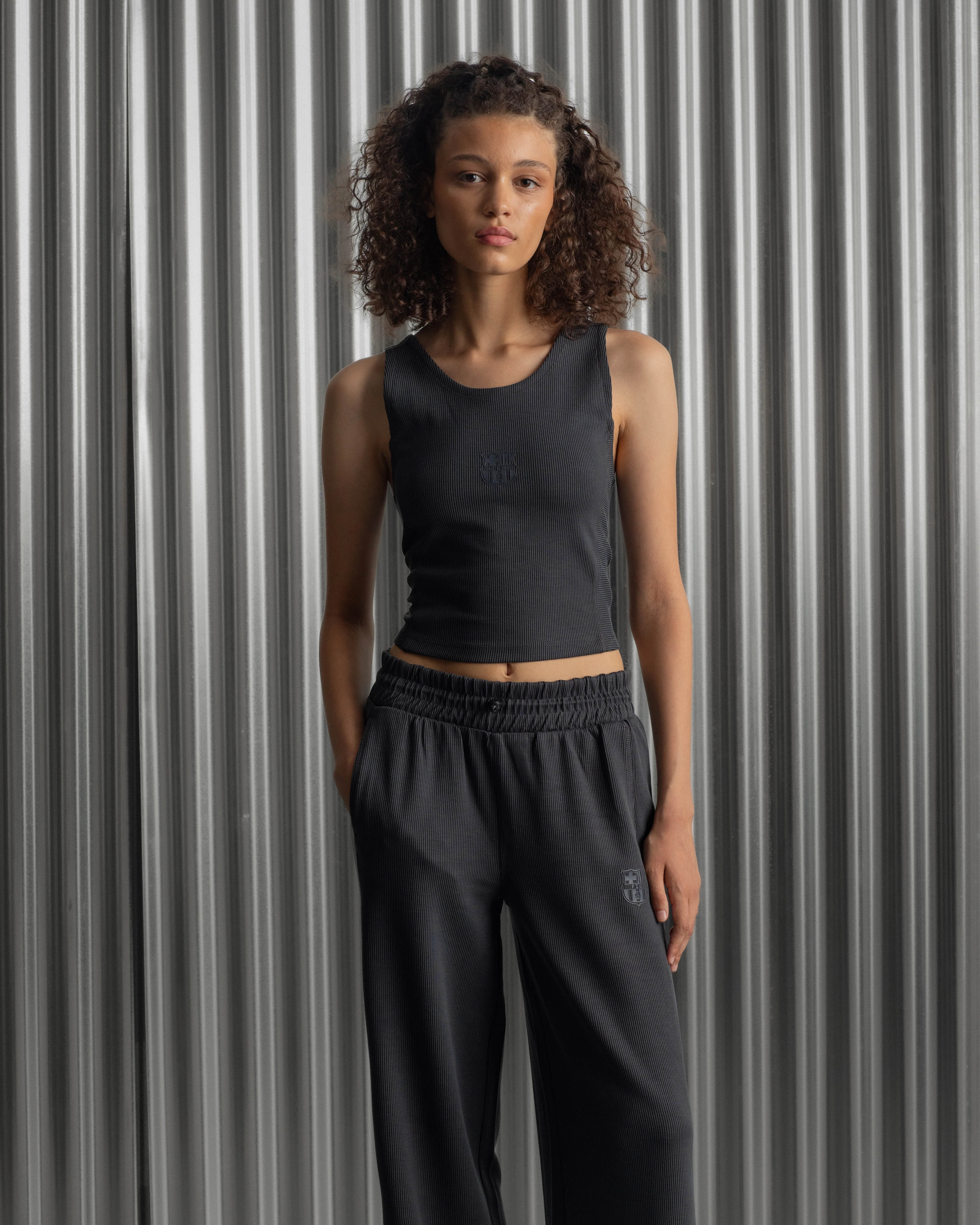 Pants Wide Grey Barça Essentials - Women - Image 7