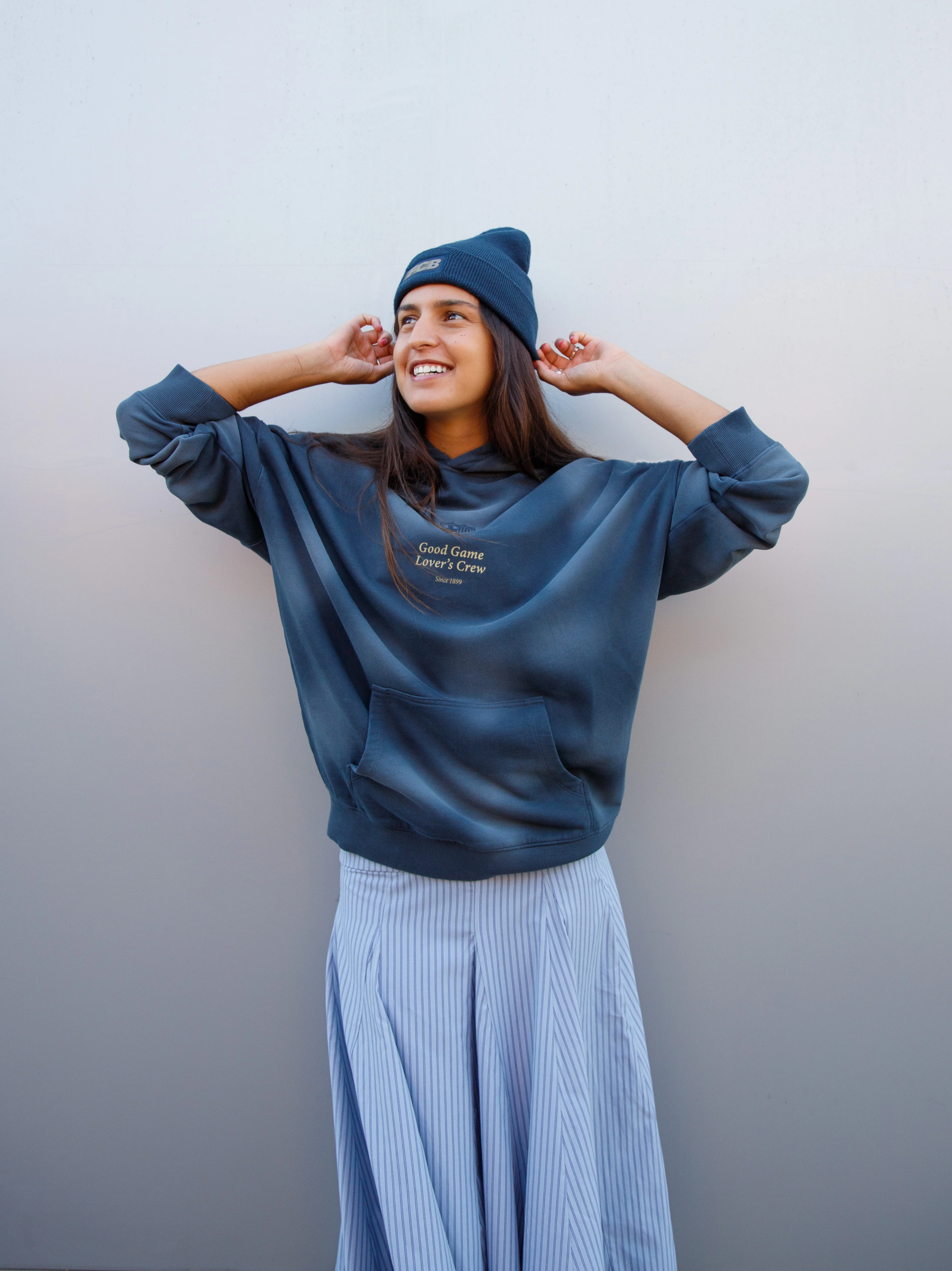 Hoodie Navy Barça Essentials - Women - Image 2