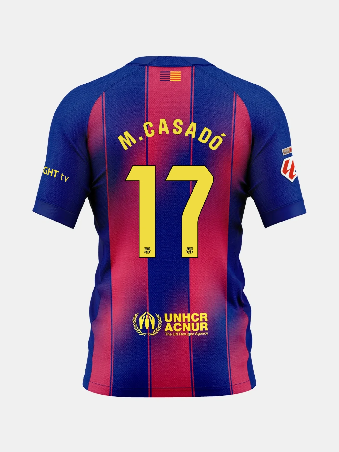 M. CASADÓ |La Liga Junior home jersey 25/26 FC Barcelona - Player's Edition