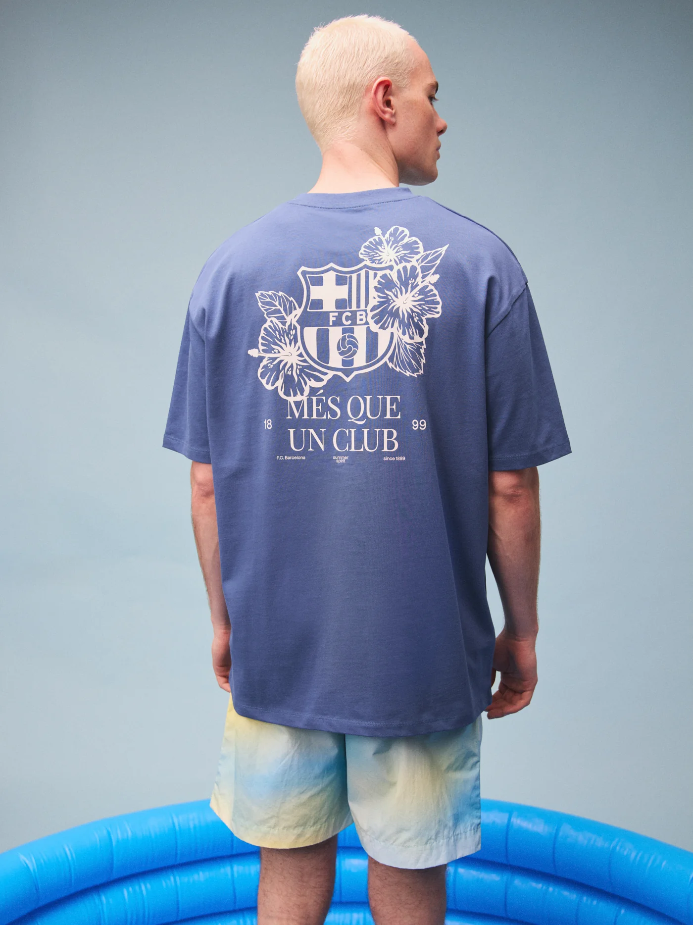 Tee Blue Flower Beachclub Barça