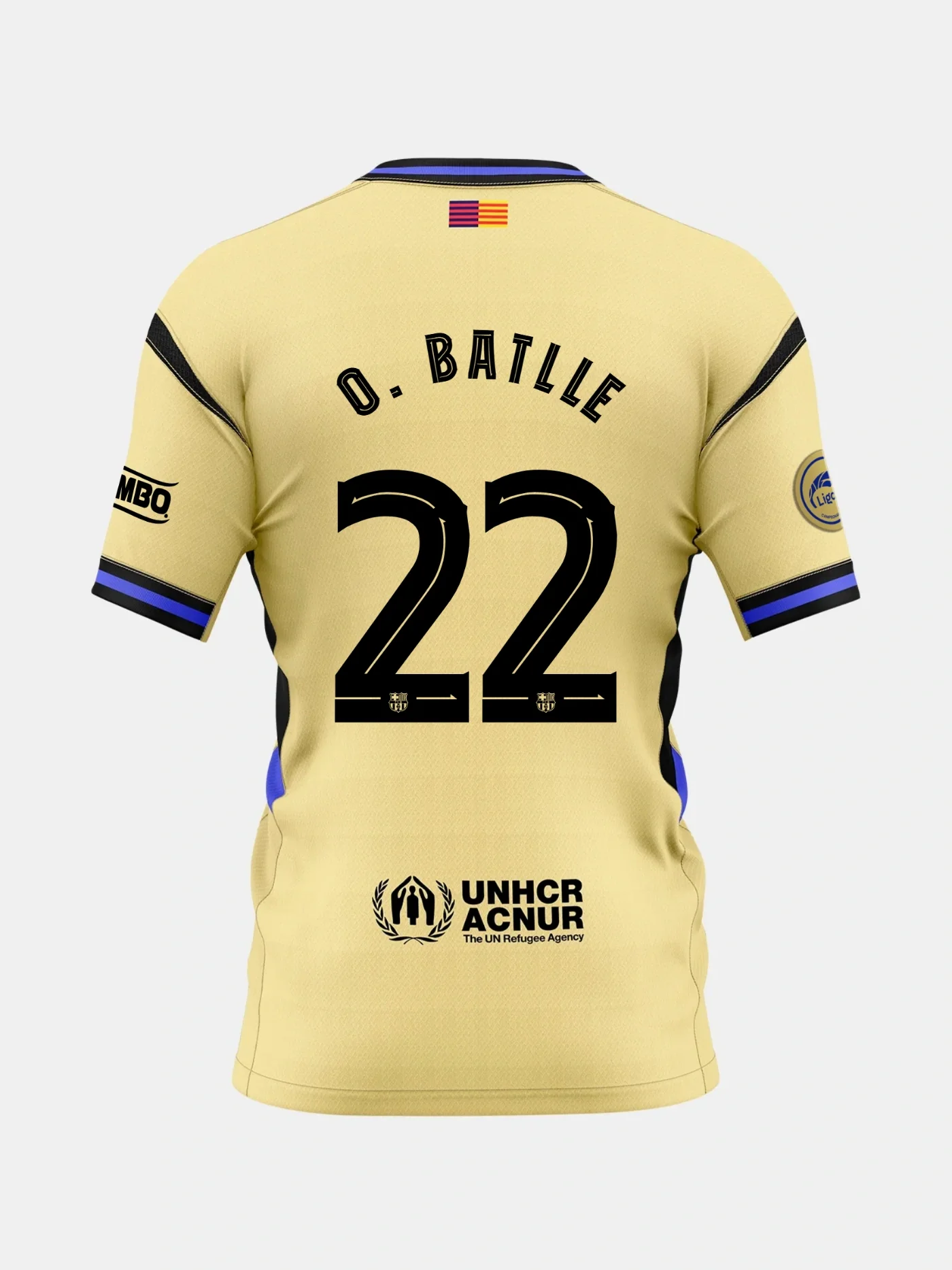O. BATLLE | Liga F Women's away jersey 25/26 FC Barcelona x Kobe Bryant